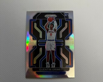 Quentin Grimes #285 New York Knicks; Rookie - Silver Prizm; Panini Prizm 2021
