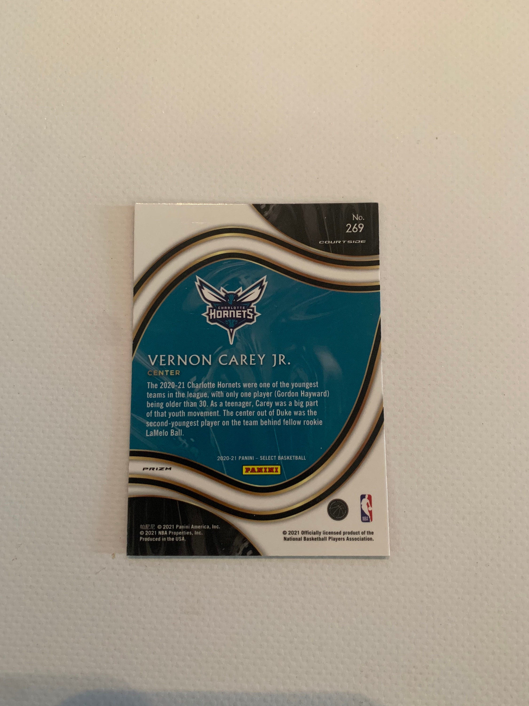 Vernon Carey #269 Charlotte Hornets; Rookie; Courtside Level