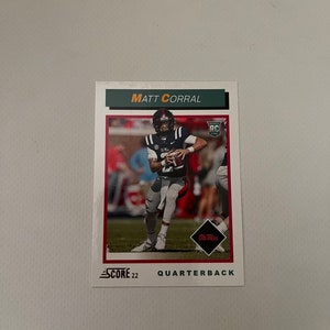 Matt Corral #TB2 Carolina Panthers; Rookie - Throwback; Panini Score Football 2022