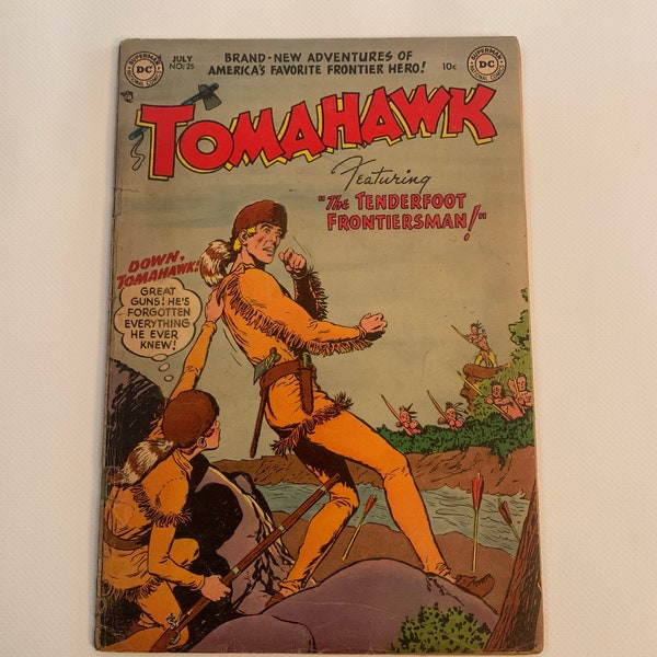 Tomahawk #25 2.0; Nick Cardy Cover; Bruno Premiani art; Golden Age DC Westerns; DC Comics 1954