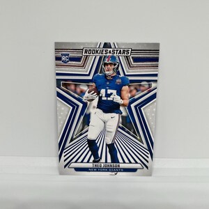 Theo Johnson #191 New York Giants; Rookie; Panini Rookies & Stars Football 2024