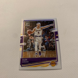 Alex Caruso #98; LA Lakers; Base Card; Panini Donruss Optic Basketball 2021