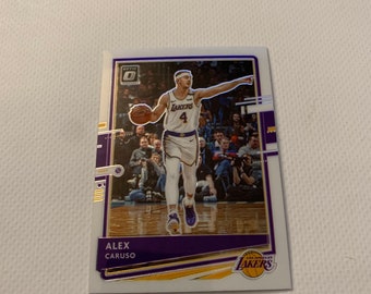 Alex Caruso #98; LA Lakers; Base Card; Panini Donruss Optic Basketball 2021