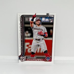 Andres Chaparro #167 Washington Nationals; Rookie; Topps Baseball 2025