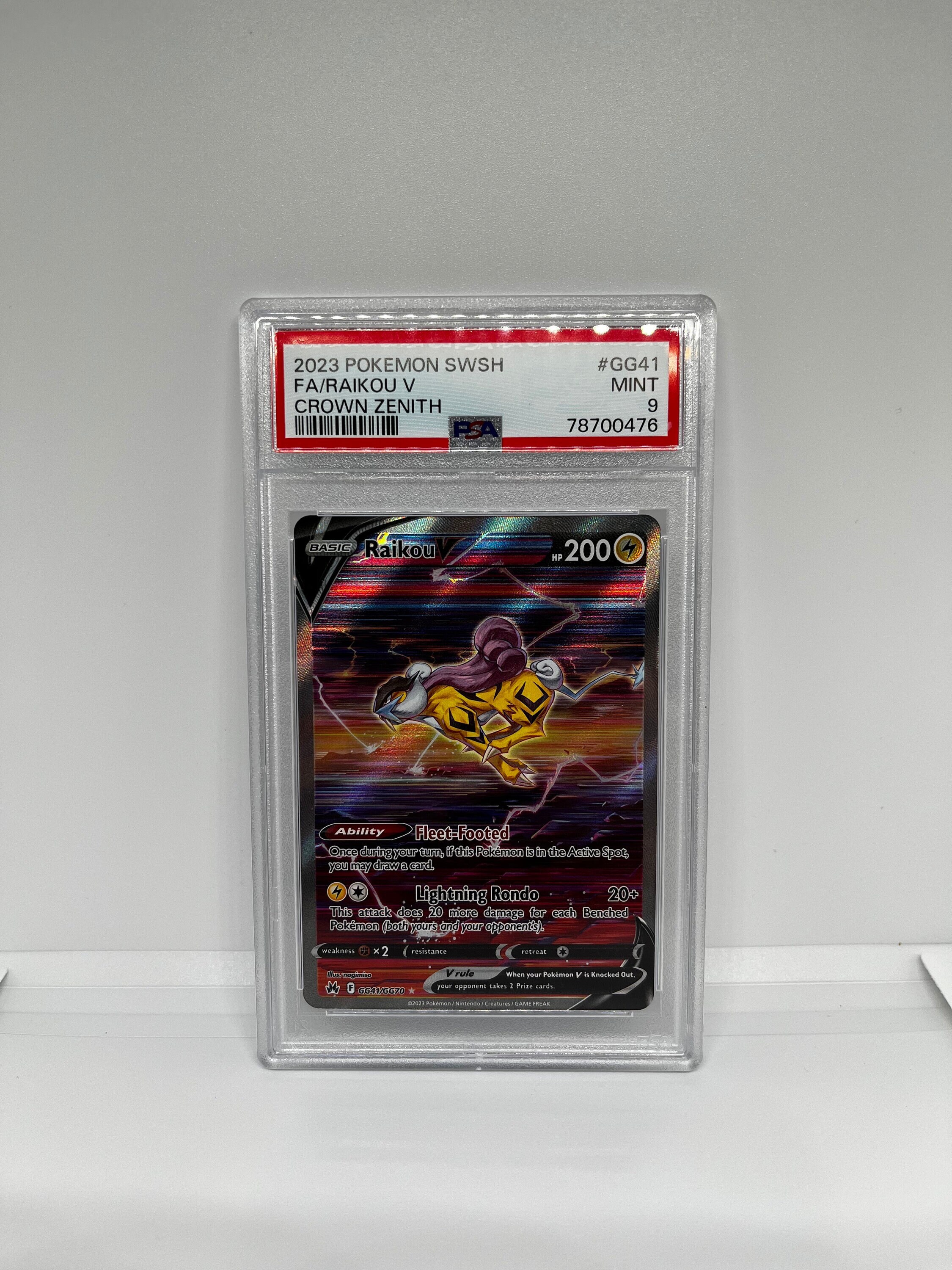 Raikou V Crown Zenith Pokemon Card