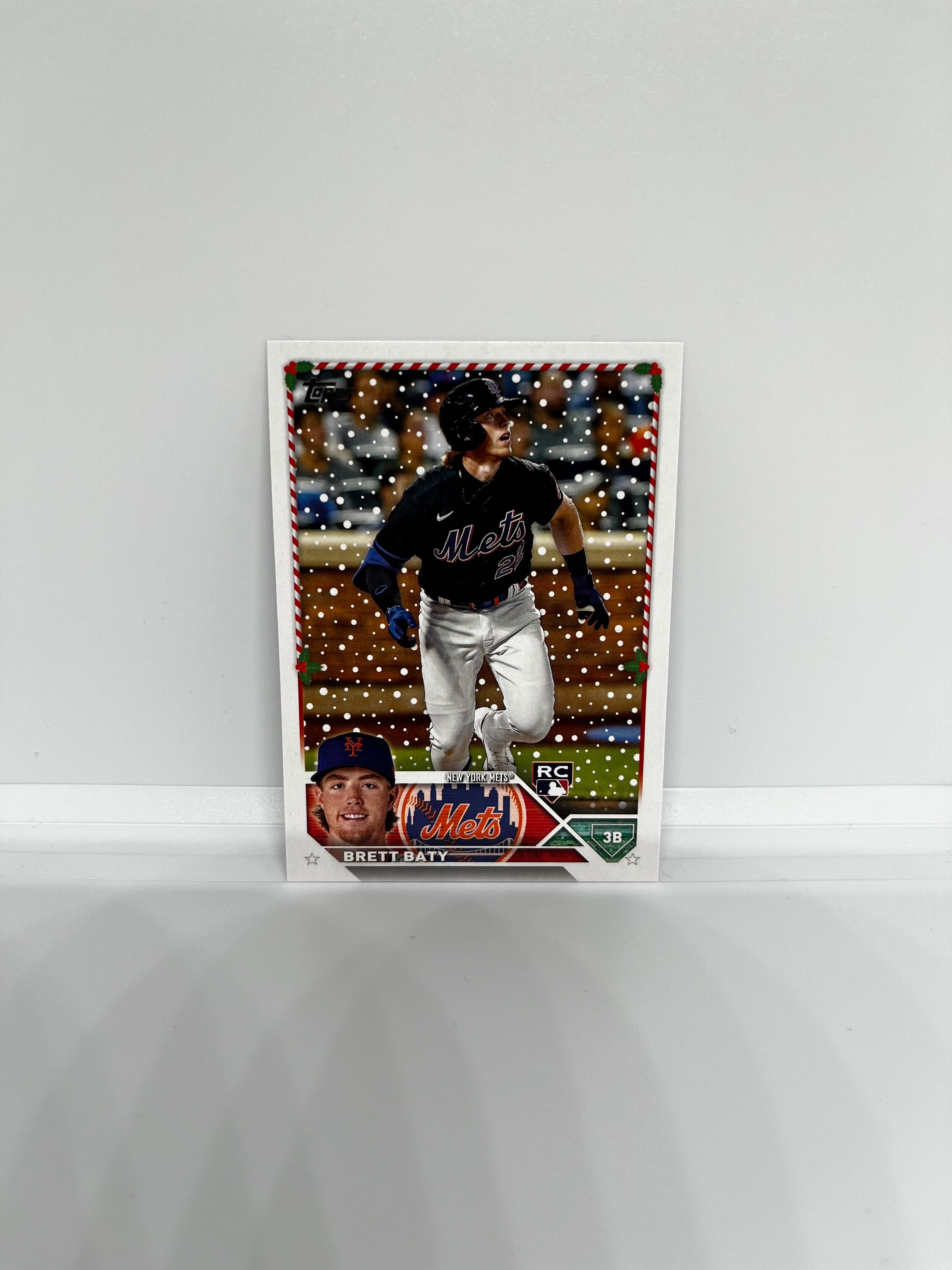 Brett Baty #H151 New York Mets; Rookie; Topps Holiday Baseball 2023