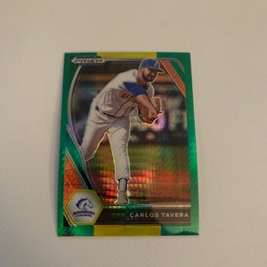 Carlos Tavera #PDP137 Baltimore Orioles; Verde & Giallo Pulsar Prizm; Scelte al Draft Panini Prizm 2021