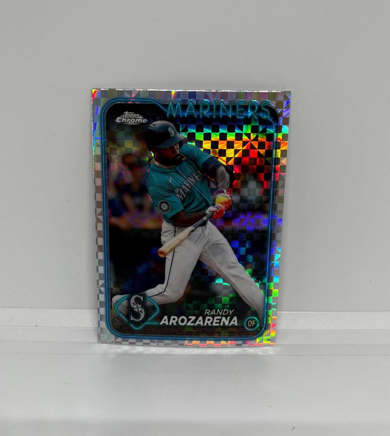 Mariners Border Randy Arozarena #USC194 Seattle Mariners; X-fractor Refractor; Topps ...