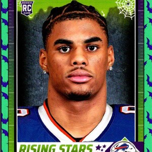 Keon Coleman #32 Buffalo Bills; Rookie - Grüne Fledermäuse; Panini Score-a-Treat Fussball 2024