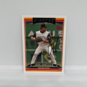 Jose Castillo #PIT6 Pittsburgh Pirates; Handsigniert; Topps Baseball 2006