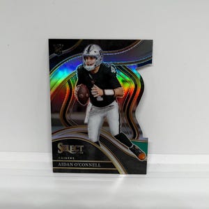 Aidan O'Connell #298 Las Vegas Raiders; Maglietta da club Rookie Die-Cut - Silver Prizm; Panini Select Football 2023