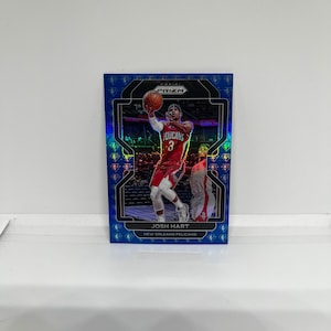 Josh Hart #48 Pellicani di New Orleans; Premio Blu 75° Anniversario; Panini Prizm Basket 2021