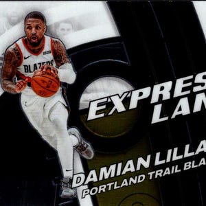 Damian Lillard #2 Portland Trail Blazers; Express Lane Insert; Panini Donruss Optic Basketball 2022