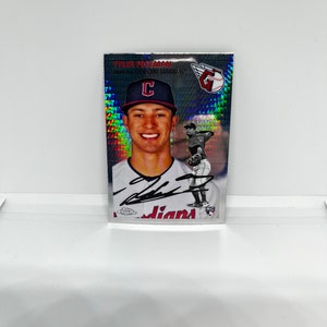 Tyler Freeman n. 36 Guardiani di Cleveland; Rookie - Rifrattore X-Fractor; Topps Cromo Platino Anniversario 2023