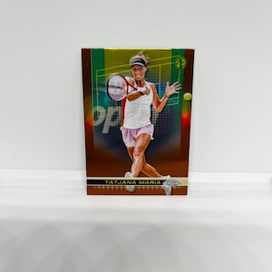 Tatjana Maria #3; Refrator para quadra de saibro; Tênis Topps Chrome 2024