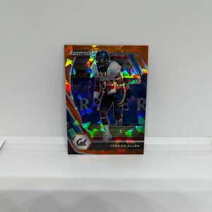 Keenan Allen #42 Chicago Bears; Prizm de gelo rachado laranja; Panini Prizm Draft escolhe futebol 2021