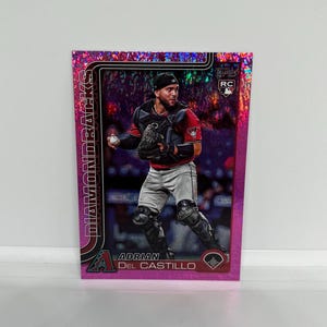 Adrian Del Castillo # 226 Diamondbacks de l'Arizona ; Rookie - Feuille pailletée rose sable ; Topps Baseball 2025
