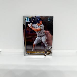 Joey Wiemer #BCP-207 Milwaukee Brewers; 1e boogschutter; Topps Bowman chroomhonkbal 2022