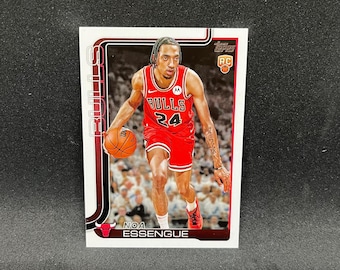Noa Essengue #212 Chicago Bulls; Rookie; Topps Basketball 2025
