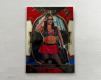 Kiana James #45; Rookie - Red, White, and Blue Prizm; Panini WWE Select 2023