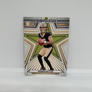 Spencer Rattler # 189 Saints de la Nouvelle-Orléans ; Débutant ; Recrues et stars du football Panini 2024