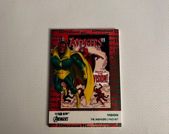 Vision #FA-5; Grüne Parallele - 1. Auftritt; Oberdeck Fleer Ultra Avengers 2022