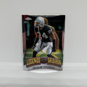 Charles Woodson #LOG7 Las Vegas Raiders; Lendas do Gridiron Insert; Topps Chrome Futebol 2025