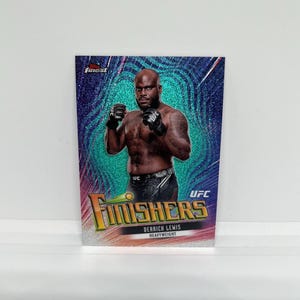 Derrick Louis #FIN7; Finishers Insert - Aqua Glitter Refraktor; Topps Finest UFC 2024