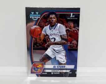 AJ Storr #4; 1.er Bowman; Topps Bowman U Chrome Basketball 2025