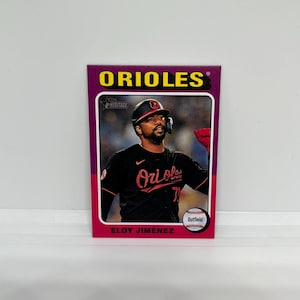 Eloy Jimenez #708 Baltimore Orioles; Mini - SP; Topps Heritage Baseball 2024