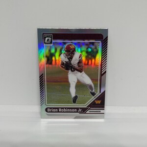 Brian Robinson Jr #195 Washington Commanders; Holo Prizm; Panini Donruss Optic Football 2024