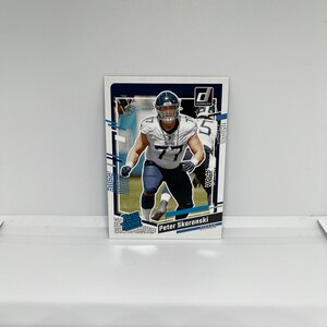 Peter Skoronski #395 Tennessee Titans; Beoordeeld als nieuwkomer; Panini Donruss Voetbal 2023
