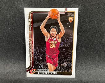 Tyrese Proctor #250 Cleveland Cavaliers; Rookie; Topps Basketball 2025