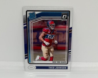 Theo Johnson #291 New York Giants; Rated Rookie; Panini Donruss Optic Football 2024
