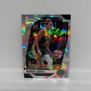 Mercedes Russell #109 Seattle Storm; Cracked Ice Prizm; Panini WNBA Prizm Basketball 2024