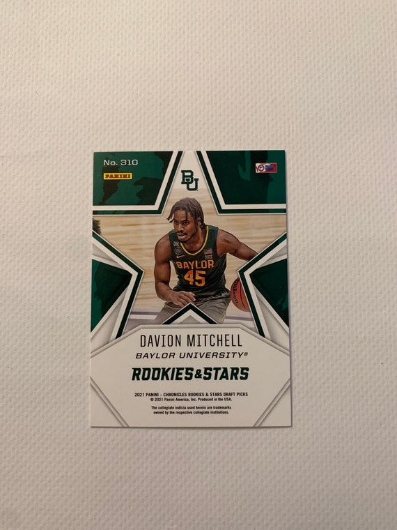 Davion Mitchell 310 Sacramento Kings Rookie and Stars Panini Chronicles  Donruss Draft Picks 2021 