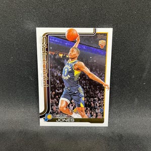 Kam Jones #239 Indiana Pacers; Rookie; Topps Basketball 2025