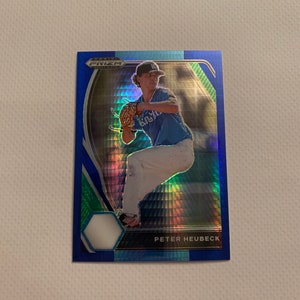 Peter Heubeck #PDP101 Los Angeles Dodgers; Blue Prizm; Panini Prizm Draft Picks 2021