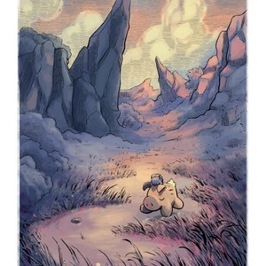 Sunset in the Valley, with Haru & Yama Giclee print image 6