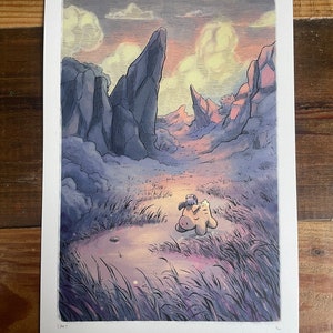 Sunset in the Valley, with Haru & Yama Giclee print image 7