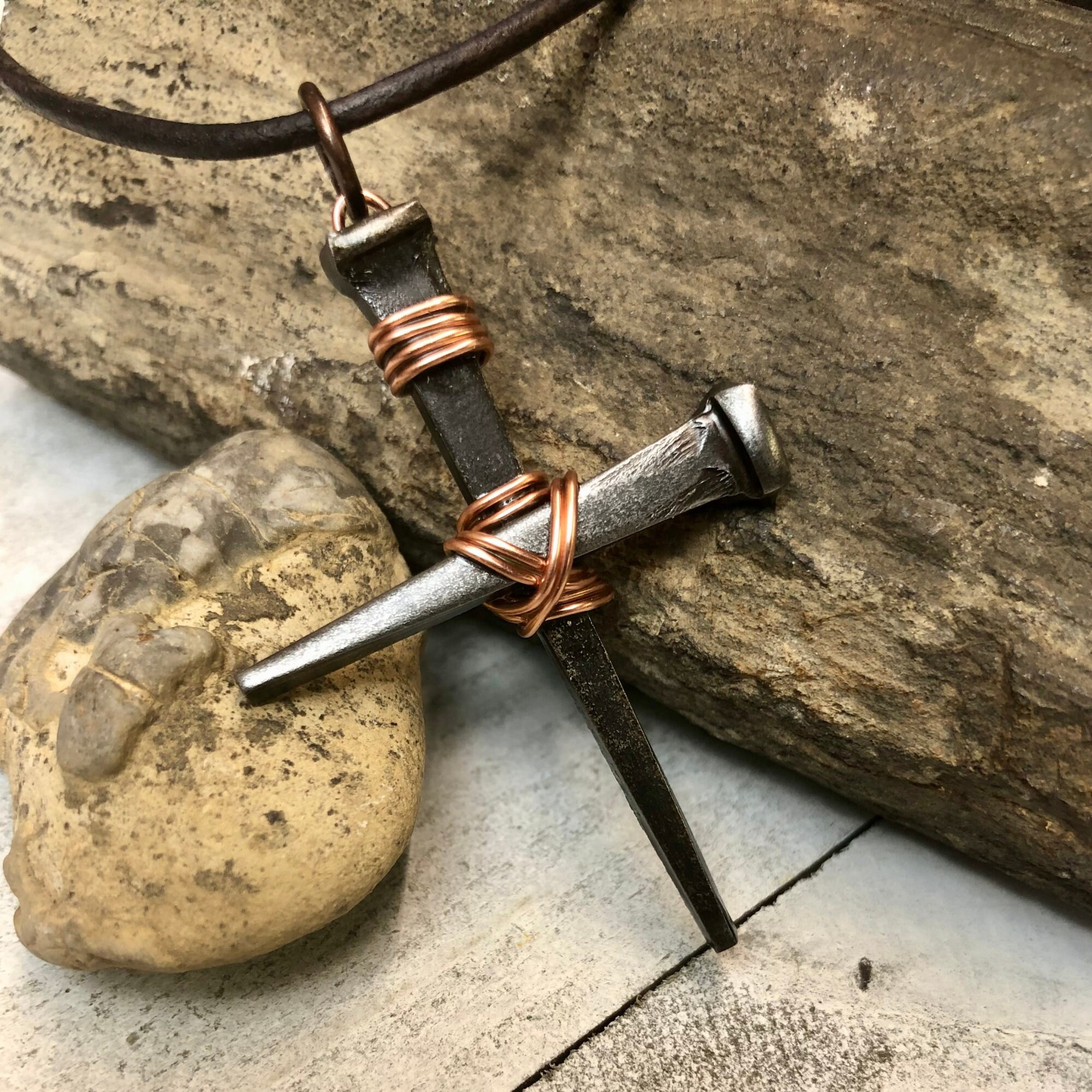 Horseshoe nail necklace deals