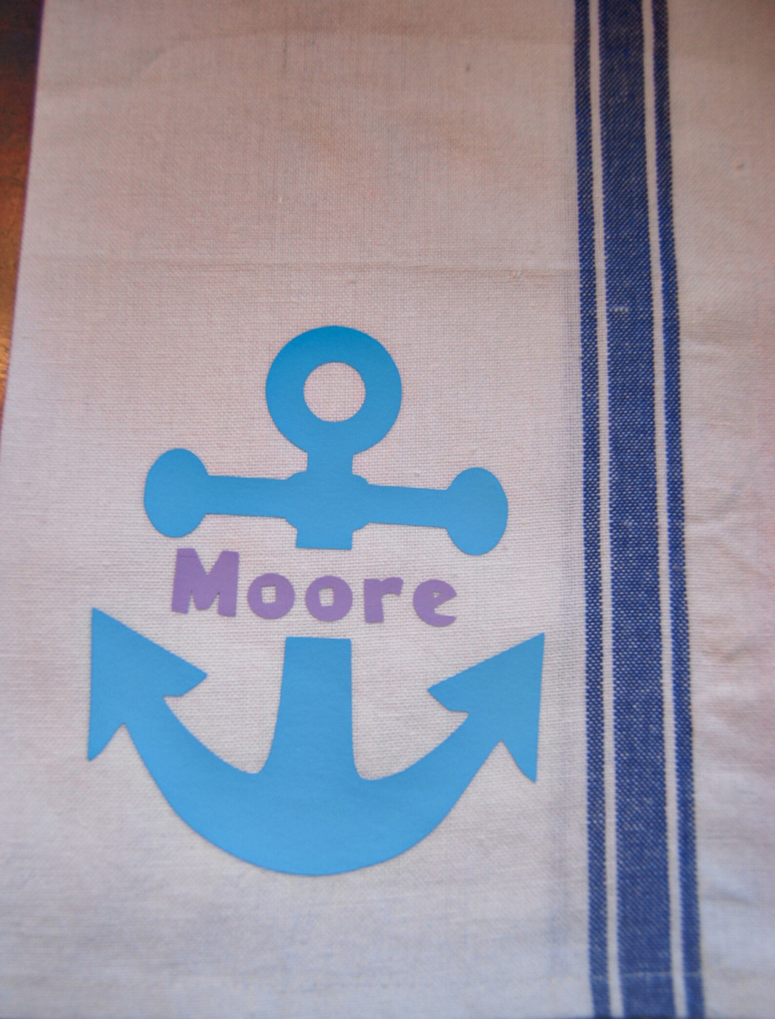 Coastal Dish Towels Personalized Beach House Tea Towel Set Etsy
