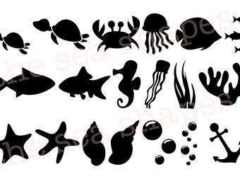 Sassy Sea Creatures A6 Postcards Etsy