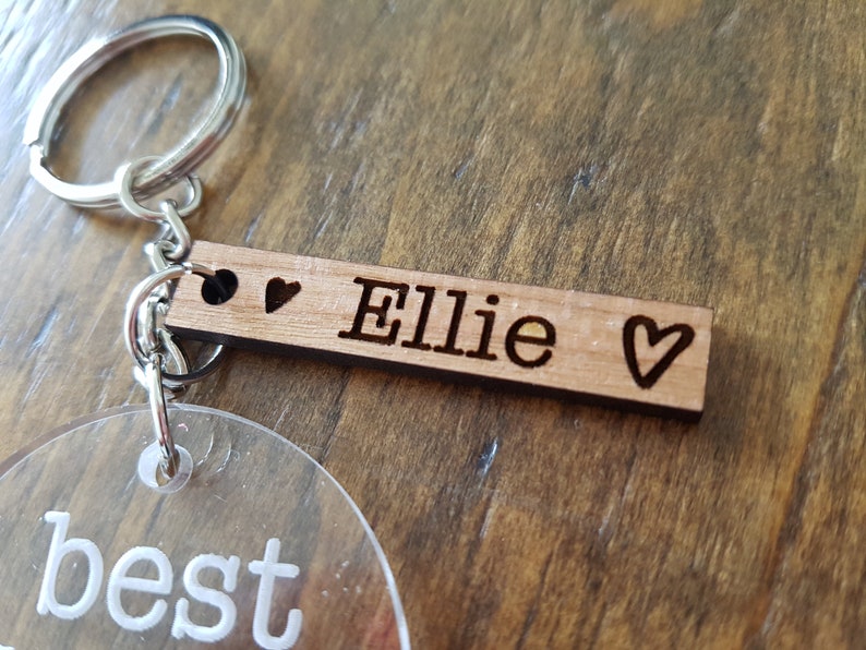 Download Dad Mom SVG File for Glowforge Key chain Personalize | Etsy