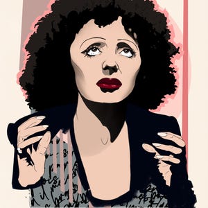Edith Piaf Art Print
