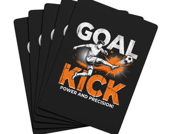 Poker Playing Cards | Goal Kick Soccer Football Themed Deck