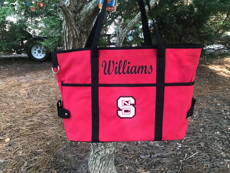 Sports Tote Clemson Tiger Paw Tailgate Tote NCAA Handbag