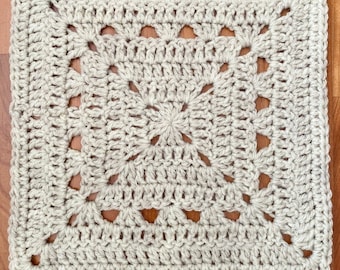 Traveling Afghan Square, Traveling Crochet Afghan Square, Simple Crochet Granny Square, Simple Crochet Pattern