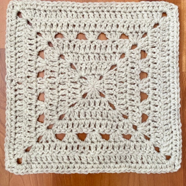 Traveling Afghan Square, Traveling Crochet Afghan Square, Simple Crochet Granny Square, Simple Crochet Pattern