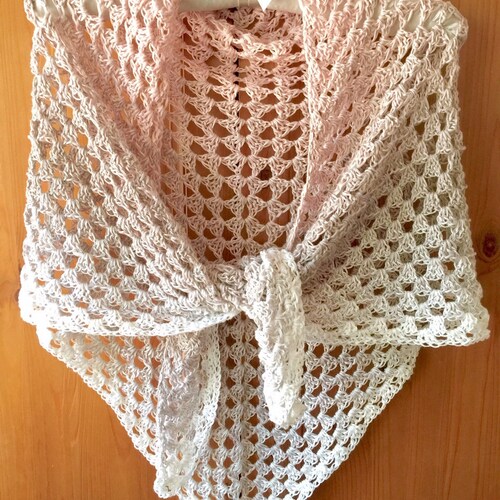 Crochet Triangle Shawl Pattern Granny Triangle Shawl - Etsy